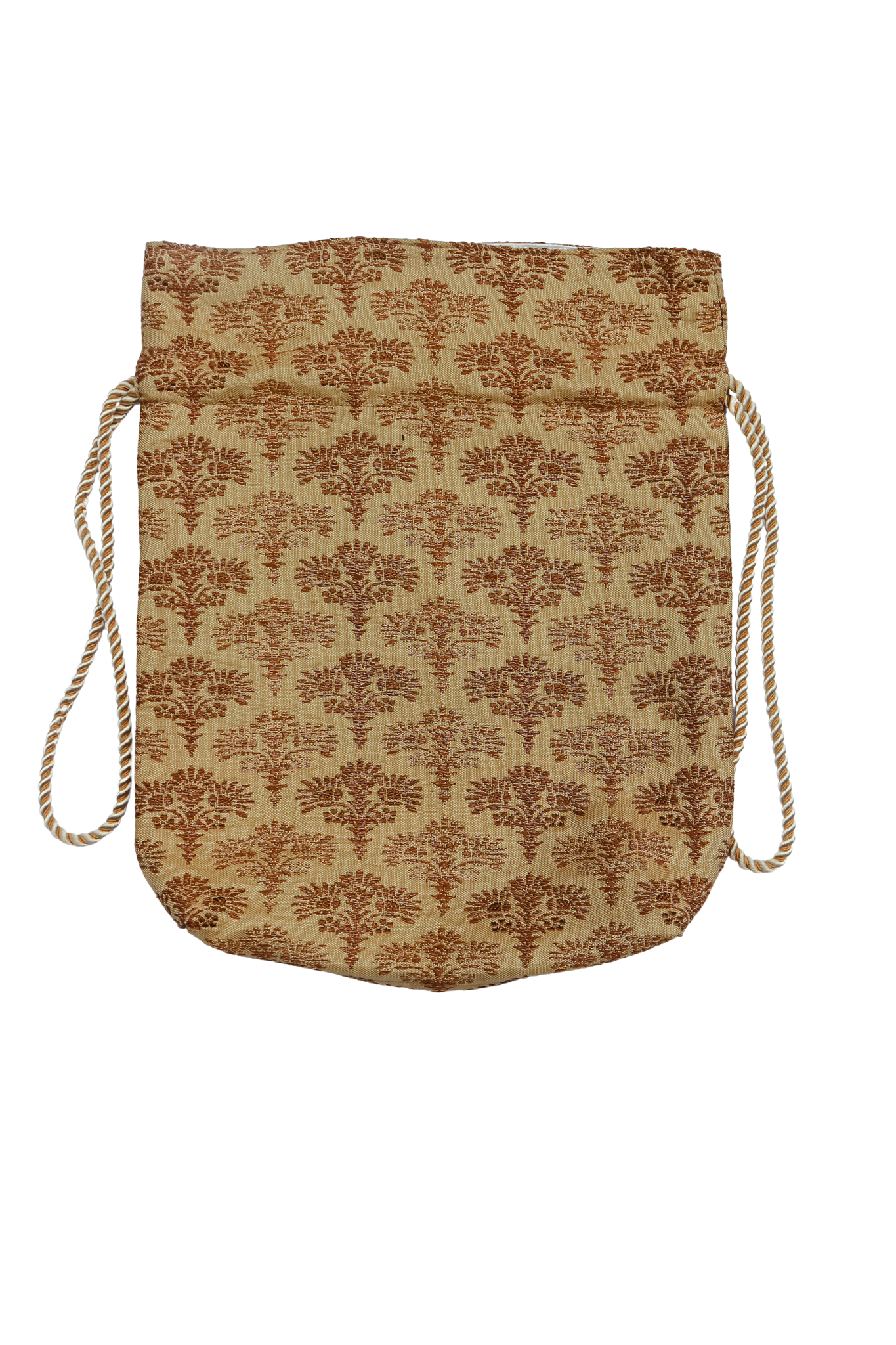 Gold-Kinchaku bag