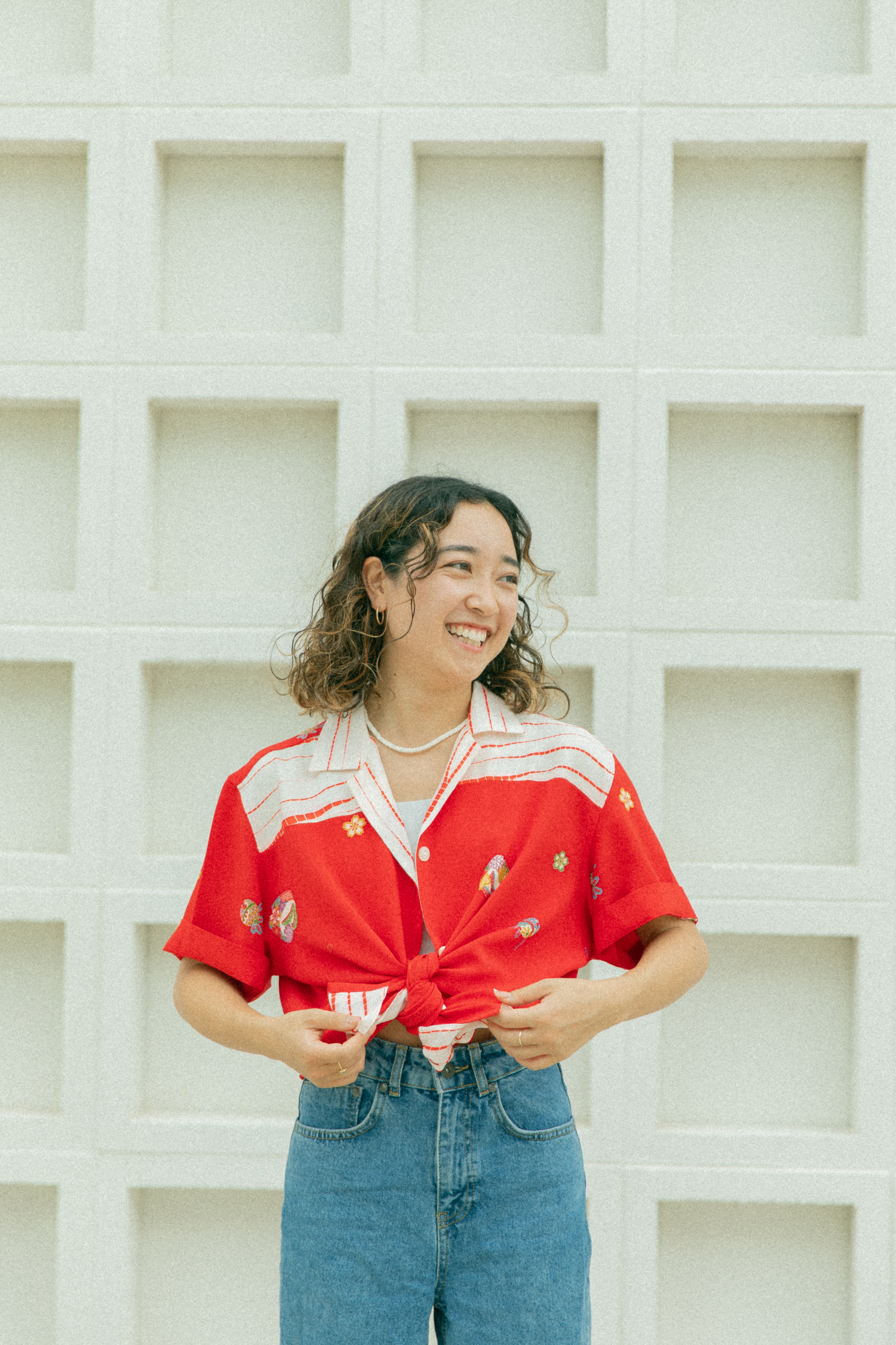 Women's Red Kimono Shirts