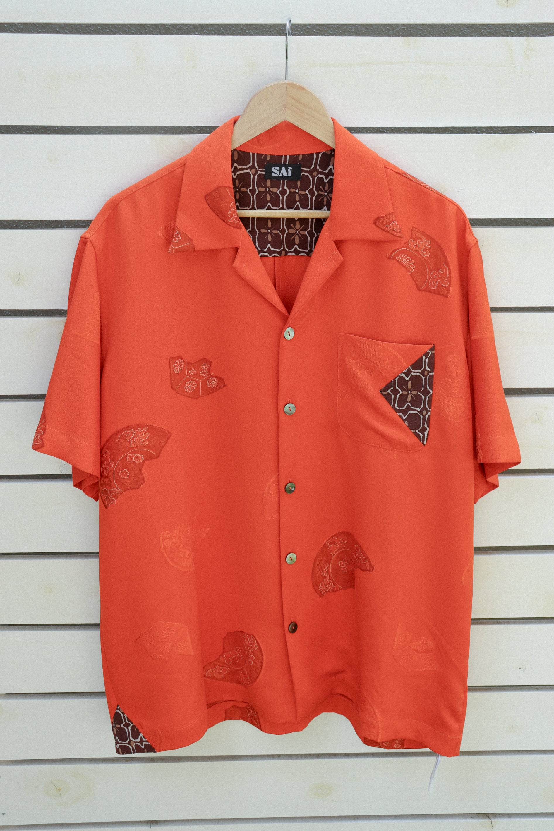 Orange Kimono shirts