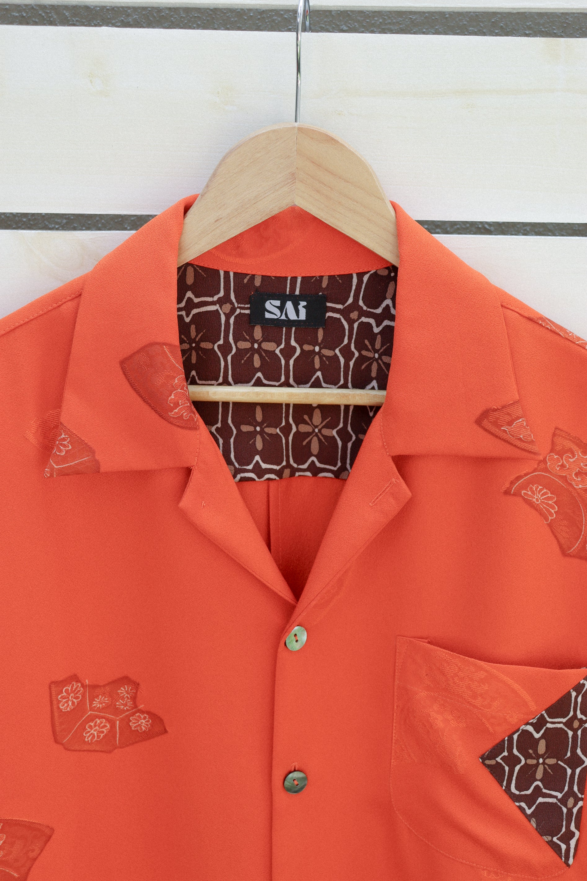 Orange Kimono shirts