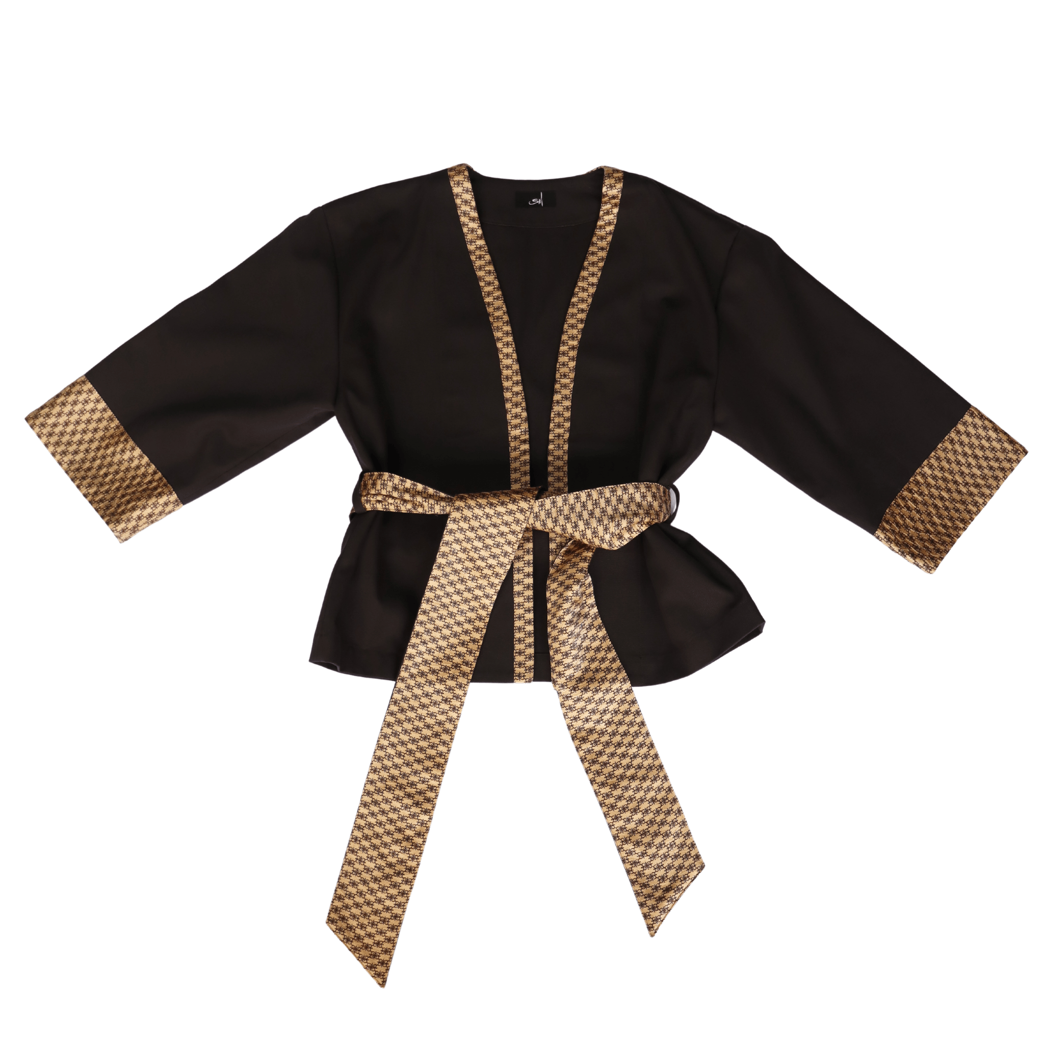 Gold Brown Kimono Jacket 