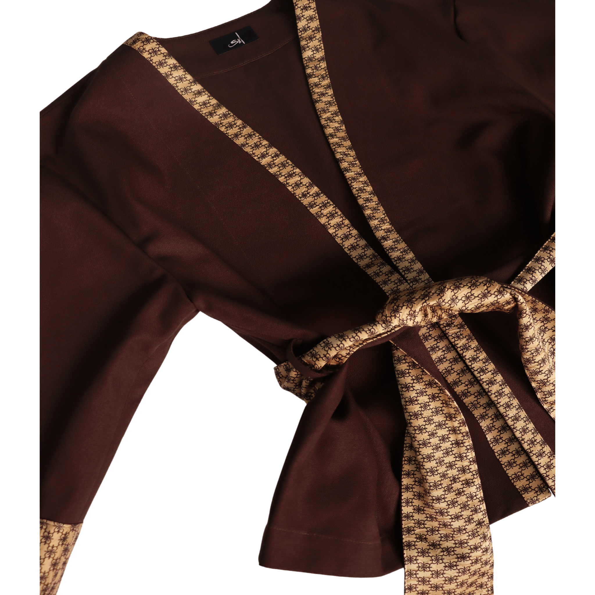 Gold Brown Kimono Jacket 