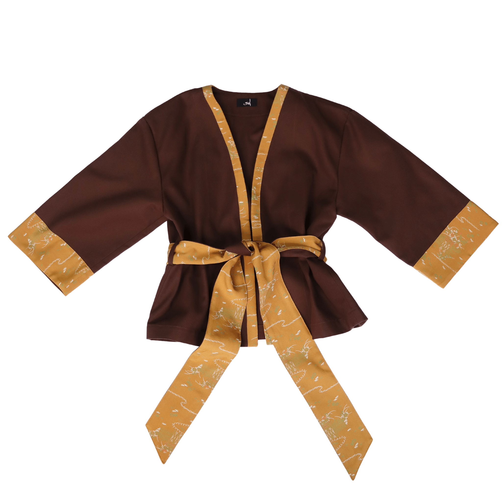 Brown Japanese Kimono Jacket