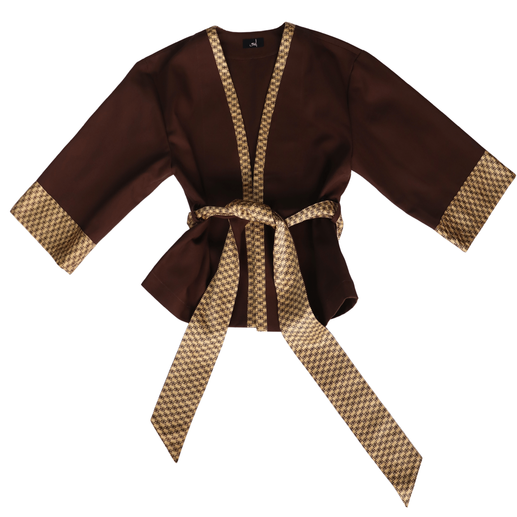 Gold Brown Kimono Jacket 