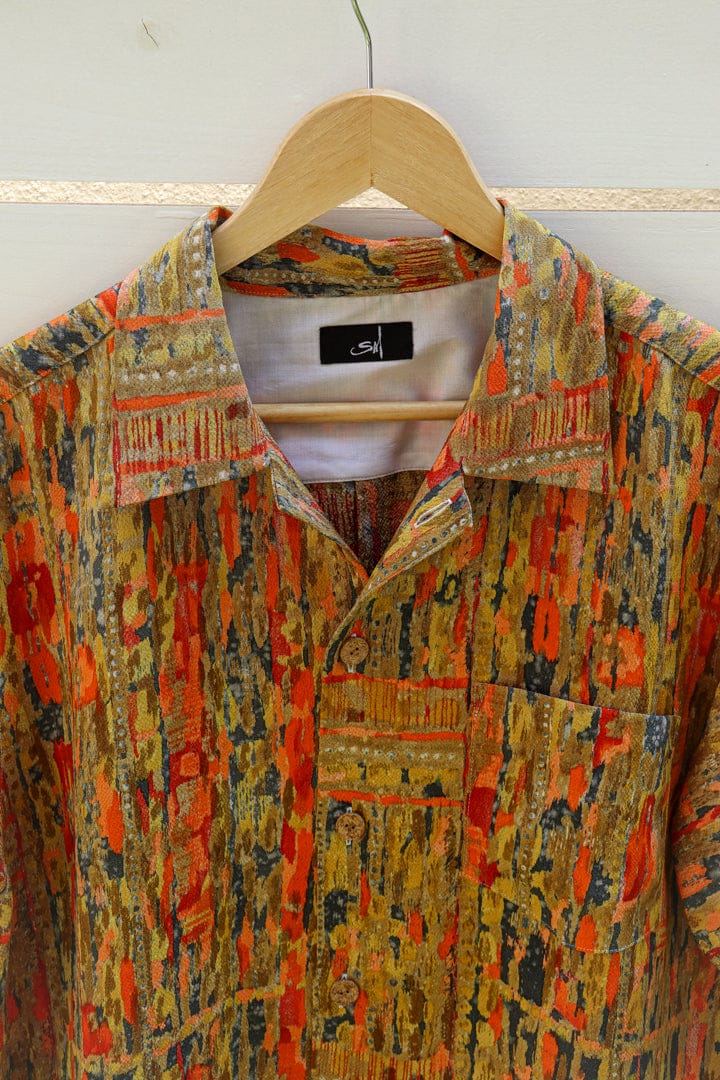 Yellow-Kimono Hawaiian Shirt