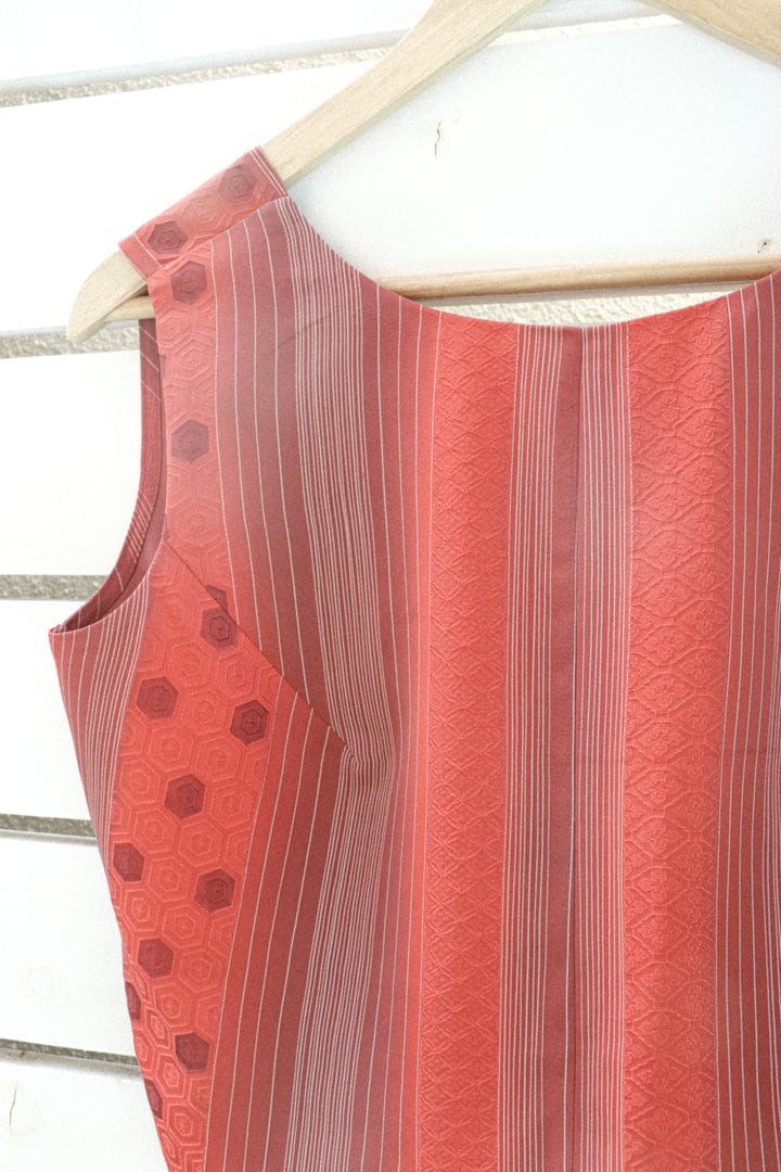 Red x Pink Kimono Open Back Tank