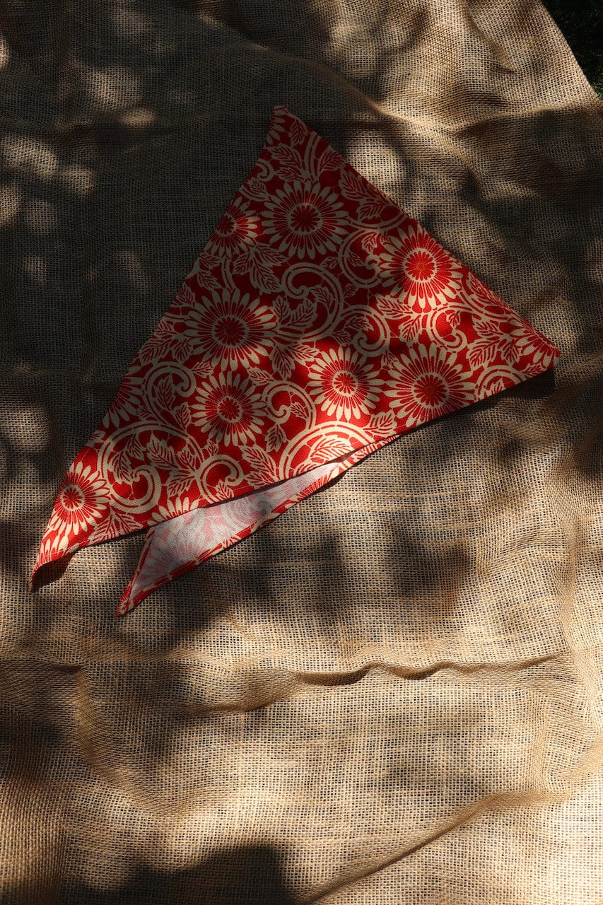 Red Flower - KIMONO SCARF