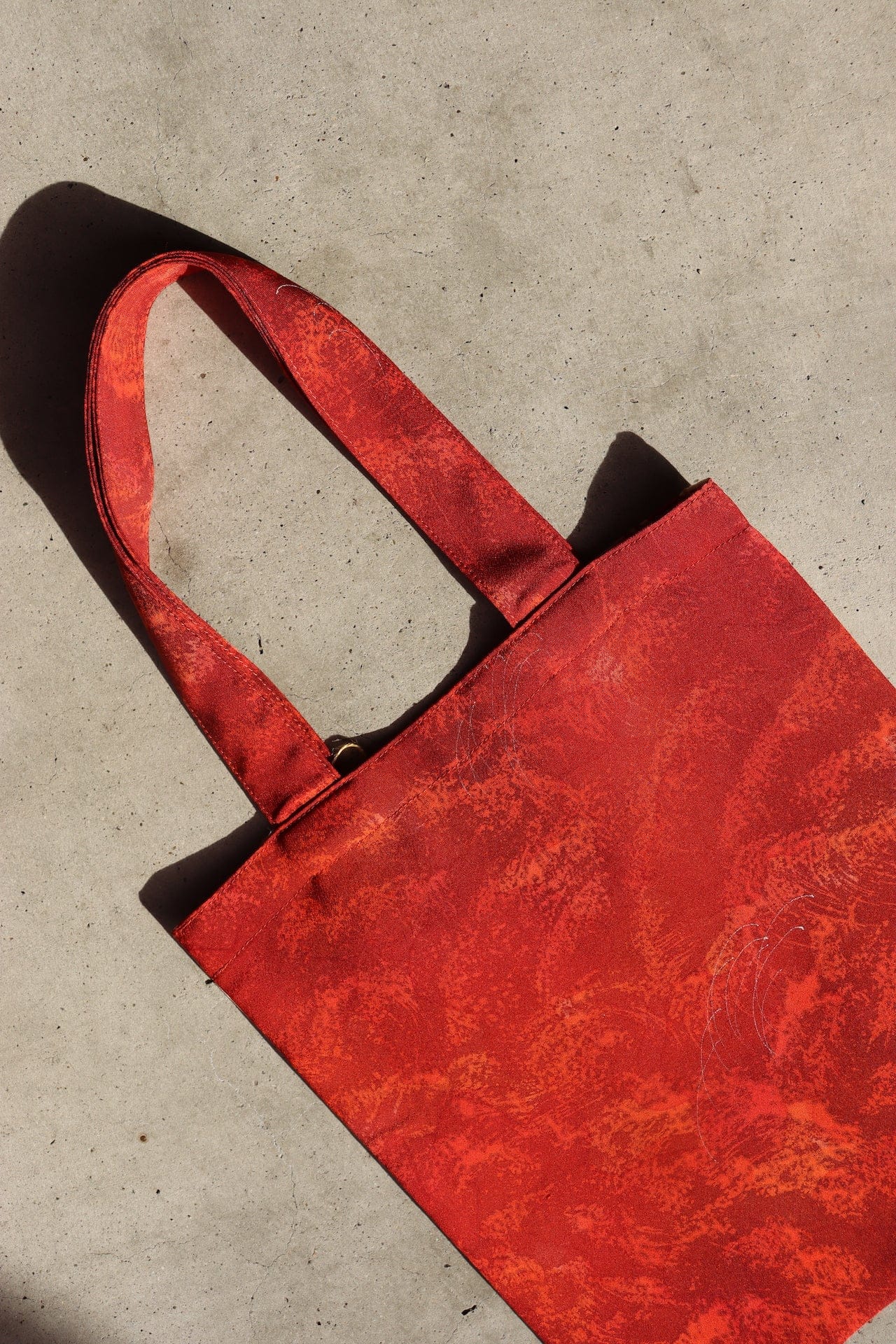 Red Kimono Tote Haniwa